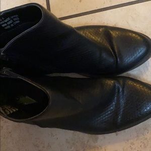 Volatile snake skin booties